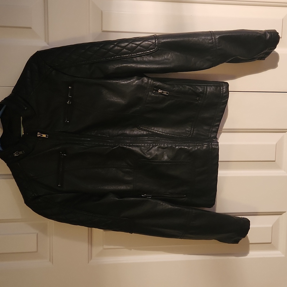 Maralyn & Me Black Leather Jacket